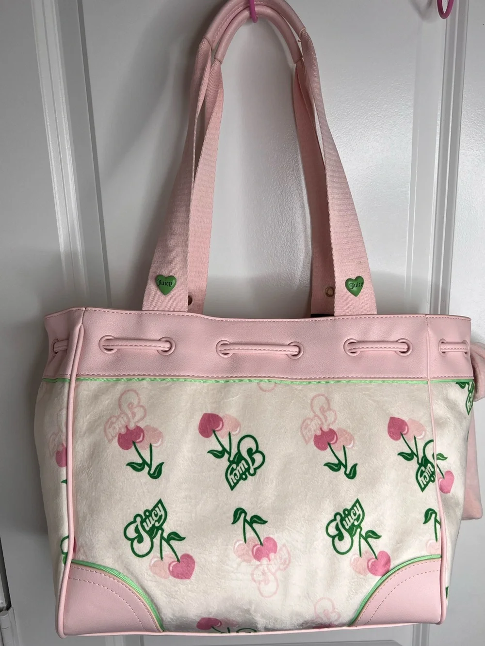Juicy Couture Retro Cherry Tote Cream Multi